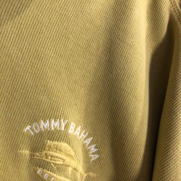 NO offers tommy bahama xl sweater yellow knit relax 1/4 zip pullover thick aa - Picture 5 of 13